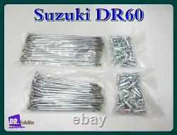 Fit Suzuki DR600 Front & Rear Spoke Set bi4717