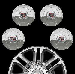 Fits 2007-2015 Cadillac Escalade 22 Chrome Wheel Center Hub Caps Rim Covers RC