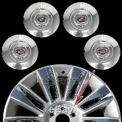 Fits 2015-2017 Cadillac Escalade 22 Chrome Wheel Center Hub Caps Rim Lug Covers