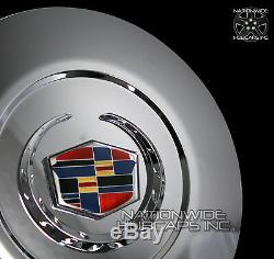 Fits 2015-2017 Cadillac Escalade 22 Chrome Wheel Center Hub Caps Rim Lug Covers