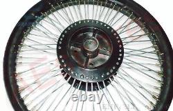 Fits Royal Enfield 80 SS Spoke Front Rear Disc Brake Black Wheel Rim Wm2 19 GEc