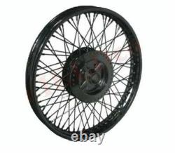 Fits Royal Enfield 80 Spoke Front Rear Disc Brake Black Wheel Rim Wm2 19 GEc