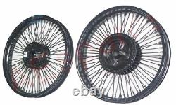 Fits Royal Enfield Classic 80 Spoke Front Rear Disc Brake Wheel Rim Black AEs