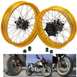 For BMW G310GS 19x2.5 17x3.5 Front Rear Supermotard Spoke Wheels Hubs Alloy Rims