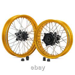 For BMW G310GS 19x2.5 17x3.5 Front Rear Supermotard Spoke Wheels Hubs Alloy Rims