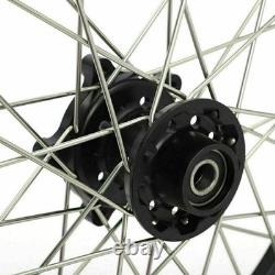 For BMW G310GS CNC Hubs Aluminum Black Front Rear Spoke Wheels 19x3 17x4.25