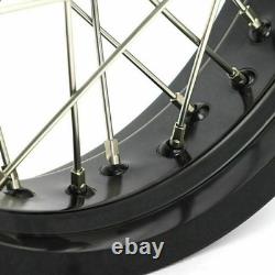 For BMW G310GS CNC Hubs Aluminum Black Front Rear Spoke Wheels 19x3 17x4.25