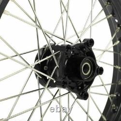 For BMW G310GS CNC Hubs Aluminum Black Front Rear Spoke Wheels 19x3 17x4.25