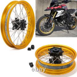 For BMW G310GS Gold Aluminum 19 2.5 Front 17 3.5 Rear Spoke Wheel Rim Hub