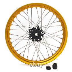 For BMW G310GS Gold Aluminum Front 19 3 17 Rear 4.25 Spoke Wheels Rim Hub