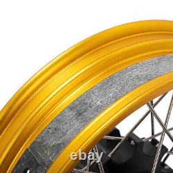 For BMW G310GS Gold Aluminum Front 19 3 17 Rear 4.25 Spoke Wheels Rim Hub