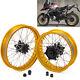 For Bmw G310 Gs 2016-2022 Gold 19 3 + 17 4.25 Front Rear Spoked Wheels Rim