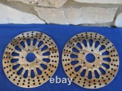 For Harley Softail Dyna Sportster 16 Lg Spoke 11.5 Front & Rear Brake Rotors