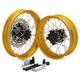 For Honda Cb400x 19 & 17front Rear Spoke Wheels Gold Rims Black Hub Discs Set