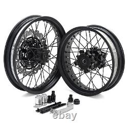For Honda CB400X 19x3.0 17x4.25 Spoked Front Rear Wheels Rims & Disc Rotors