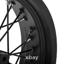 For Honda CB400X 19x3.0 17x4.25 Spoked Front Rear Wheels Rims & Disc Rotors