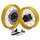 For Honda Cb 400x 19 & 17 Front Rear Spoked Wheels Gold Rims Black Hub & Discs