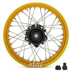 For Honda CB 400X 19 & 17 Front Rear Spoked Wheels Gold Rims Black Hub & Discs