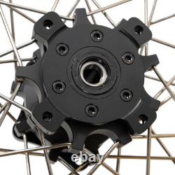 For Honda CB 400X 19 & 17 Front Rear Spoked Wheels Gold Rims Black Hub & Discs