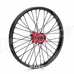 For Honda Cr Crf 125 250 450 Crf250 Crf450 Wheel Rim 21 19 Black Rims Red Hub