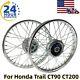 For Honda Trail Ct90 Ct200 Front & Rear Wheel Rim Ring & Hub With Spokes K0-k5