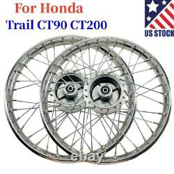 For Honda Trail CT90 CT200 Wheel Rim Ring & Hub with Spokes Front & Rear K0-K5 US