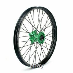 For Kawasaki 21x1.6 Front 19x2.15 Rear Spoked Wheels Set KX250F KX450F 06-18