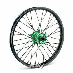 For Kawasaki 21x1.6 Front 19x2.15 Rear Spoked Wheels Set KX250F KX450F 06-18