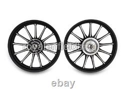 For Royal Enfield Classic 350 500 Front & Rear 13 Spokes Alloy Wheel Rim Pair