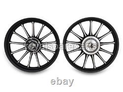 For Royal Enfield Classic 350 500 Front & Rear 13 Spokes Alloy Wheel Rim Pair