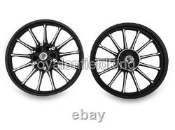 For Royal Enfield Classic 350 500 Front & Rear 13 Spokes Alloy Wheel Rim Pair