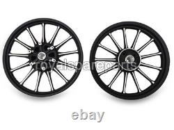 For Royal Enfield Classic 350 500 Front & Rear 13 Spokes Alloy Wheel Rim Pair