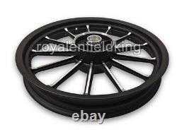 For Royal Enfield Classic 350 500 Front & Rear 13 Spokes Alloy Wheel Rim Pair