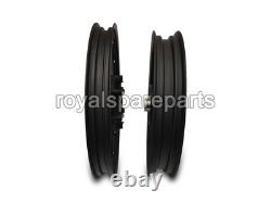 For Royal Enfield Classic 350 500 Front & Rear 13 Spokes Alloy Wheel Rim Pair