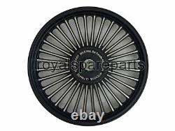 For Royal Enfield Classic 500 Parado 32 Spoke Front & Rear Black Alloy Rims D1