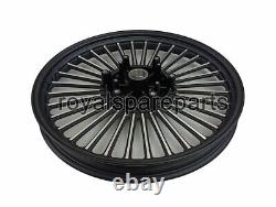 For Royal Enfield Classic 500 Parado 32 Spoke Front & Rear Black Alloy Rims D1