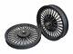 For Royal Enfield Classic 500 Parado D1 Front & Rear 30 Spoke Black Alloy Rims