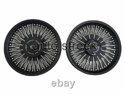 For Royal Enfield Classic 500 Parado D1 Front & Rear 30 Spoke Black Alloy Rims