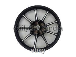 For Royal Enfield Classic 500 Parado D1 Front & Rear Alloy Wheel Rims 9 Spoke
