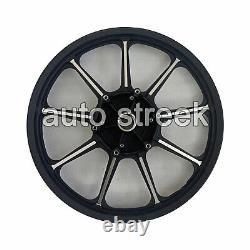 For Royal Enfield Classic 500 Parado D5 Front & Rear 9 Spoke Black Alloy Rims