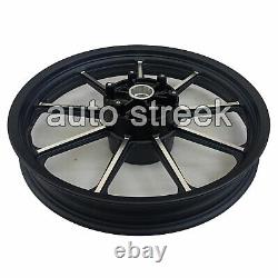 For Royal Enfield Classic 500 Parado D5 Front & Rear 9 Spoke Black Alloy Rims