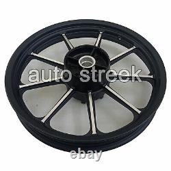 For Royal Enfield Classic 500 Parado D5 Front & Rear 9 Spoke Black Alloy Rims