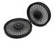For Royal Enfield Classic 500cc Parado D1 Front & Rear 32 Spoke Black Alloy Rims