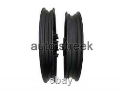 For Royal Enfield Classic 500cc Parado D1 Front & Rear 32 Spoke Black Alloy Rims