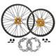 For Suzuki 21 Front 18 Rear Cnc Wheels Discs Rotors Rmz250 07-24 Rmz450 05-24