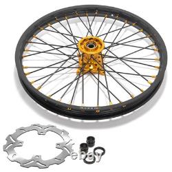 For Suzuki 21 Front 18 Rear CNC Wheels Discs Rotors RMZ250 07-24 RMZ450 05-24