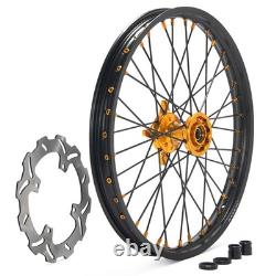 For Suzuki 21 Front 18 Rear CNC Wheels Discs Rotors RMZ250 07-24 RMZ450 05-24