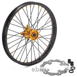 For Suzuki 21 Front 18 Rear CNC Wheels Discs Rotors RMZ250 07-24 RMZ450 05-24