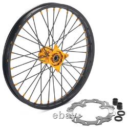 For Suzuki 21 Front 18 Rear CNC Wheels Discs Rotors RMZ250 07-24 RMZ450 05-24