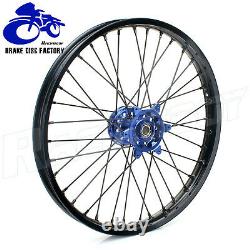 For Yamaha 21/18 Enduro Spoked Wheel Rim Set YZ250F YZ450F 2009-2013 Blue Hubs